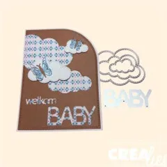 Crea-Nest-Lies XXL Stanze - Nr. 181 - Cloud with Stitchline