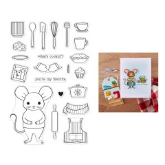 Hero Arts Clear Stamps - Retro Kitchen - What's Cookin'?