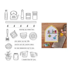 Hero Arts Clear Stamps - Retro Kitchen - On the Shelf