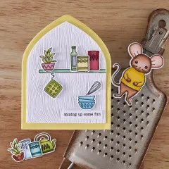 Hero Arts Clear Stamps - Retro Kitchen - On the Shelf