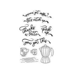 Hero Arts Clear Stamps - What's Brewing - Perk Up