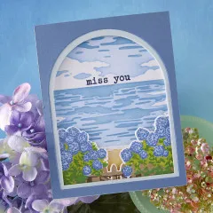 Hero Arts Clear Stamps - Seaside Blooms HeroScapes - Coastal Blooms