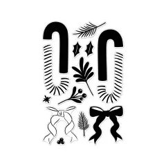 Hero Arts Clear Stamps - Candy Cane Season - Candy Cane Swag