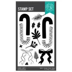 Hero Arts Clear Stamps - Candy Cane Season - Candy Cane Swag