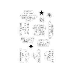 Hero Arts Clear Stamps - Very Merry - Modern Holiday Greetings