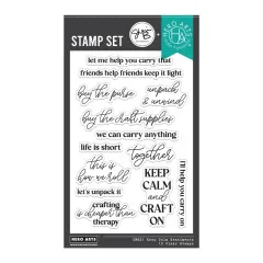 Hero Arts Clear Stamps - We All Have Baggage - Keep Calm Sentiments by Sheri Ballantyne