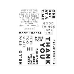 Hero Arts Clear Stamps - Tranquil Garden - Keep Growing