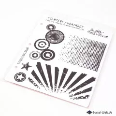 Cling Stamps by Tim Holtz - Psychedelic Grunge