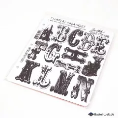 Cling Stamps by Tim Holtz - Cirque Alphabet