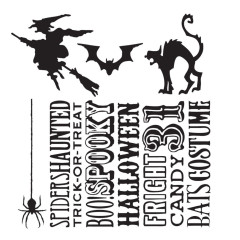 Cling Stamps Tim Holtz - Halloween Silhouette