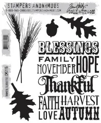 Cling Stamps by Tim Holtz - Thankful Silhouettes