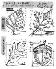 Cling Stamps Tim Holtz - Autumn Blueprint