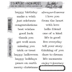 Cling Stamps Tim Holtz - Simple Sayings