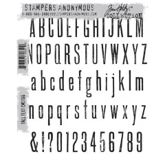 Cling Stamps by Tim Holtz - Tall Text