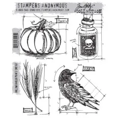 Cling Stamps Tim Holtz - Halloween Blueprint 2