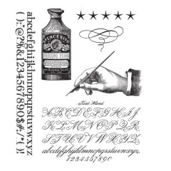 Tim Holtz Cling Stamps - Typography
