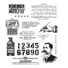 Tim Holtz Cling Stamps - Merchantile