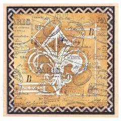 Tim Holtz Cling Stamps - High Society Blueprint