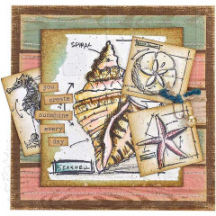 Tim Holtz Cling Stamps - Nautical Blueprint