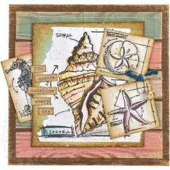 Tim Holtz Cling Stamps - Nautical Blueprint