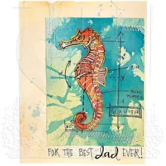 Tim Holtz Cling Stamps - Nautical Blueprint