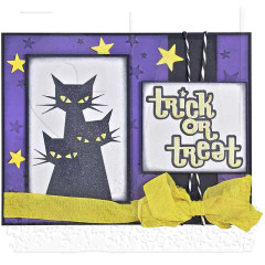Tim Holtz Cling Stamps - Halftone Halloween