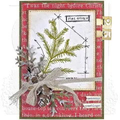Tim Holtz Cling Stamps - Christmas Blueprint 4
