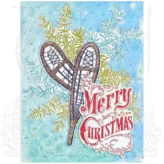 Tim Holtz Cling Stamps - Christmas Blueprint 4