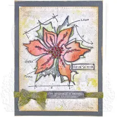 Tim Holtz Cling Stamps - Christmas Blueprint 4