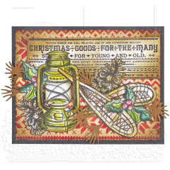 Tim Holtz Cling Stamps - Christmas Blueprint 5