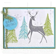 Tim Holtz Cling Stamps - Halftone Christmas