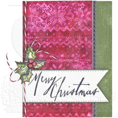 Tim Holtz Cling Stamps - Handwritten Holidays 1