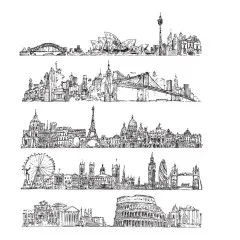 Cling Stamps by Tim Holtz - Cityscapes