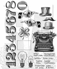 Cling Stamps by Tim Holtz - Curiosity Shop