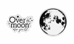 Clear Stamp & Cutting Die - Cosmic Collection - Over the Moon