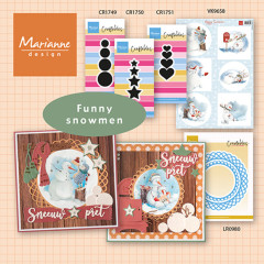 Marianne Design Craftables Kollektion Funny Snowmen mit verschiedenen Stanzschablonen