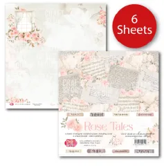 Rose Tales - 12x12 Paper Set (6 Bögen)