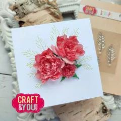 Craft and You - Clear Stamps - Leaves Veins