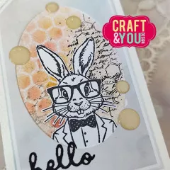 Craft and You - Clear Stamps - Honeycomb