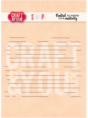 Craft and You - Clear Stamps - Lined Paper