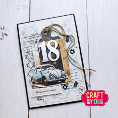 Craft and You - Clear Stamps - Vintage Paper