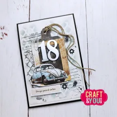 Craft and You - Clear Stamps - Vintage Paper
