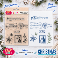 Craft and You - Clear Stamps - Christmas
