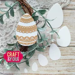 Craft and You - Cutting Dies - Lace Easter Eggs