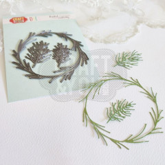 Craft and You - Cutting Dies - Coniferous Wreath