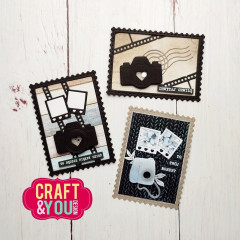 Craft and You - Cutting Dies - ATC Frame with Stamp