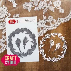 Craft and You - Cutting Dies - Cedar Wreath