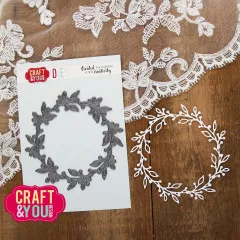 Craft and You - Cutting Dies - Delicate Wreath