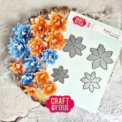 Craft and You - Cutting Dies - Magdas Seven Petal Flower