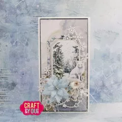 Craft and You - Cutting Dies - Snowflakes Background